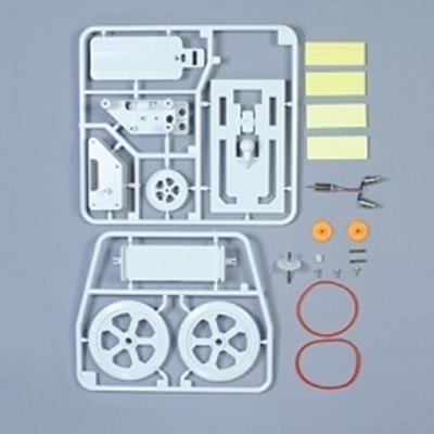 画像1: ペットボトルソーラーカー２　リサイクル工作 太陽光発電 太陽電池付き 理科実験 理科工作 自由研究